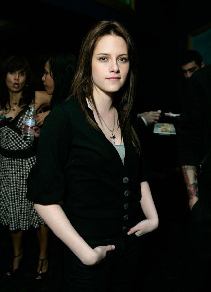 Kristen Stewart in casual black