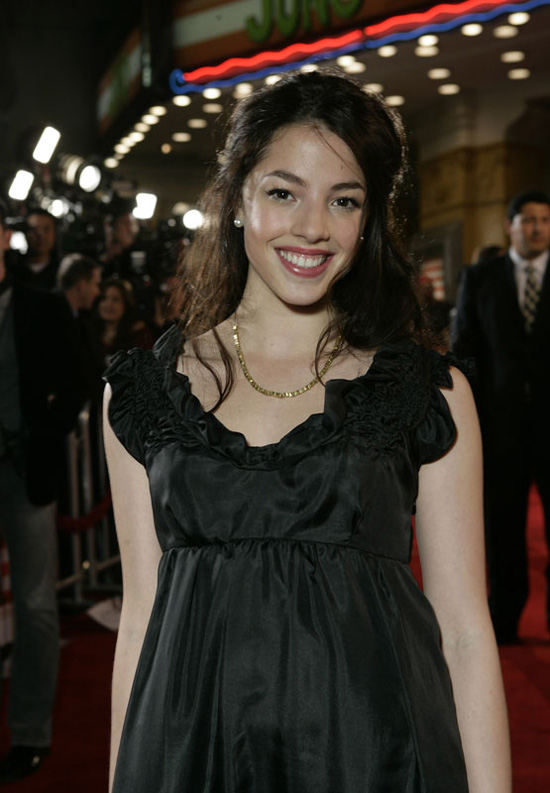 Olivia Thirlby in black dress