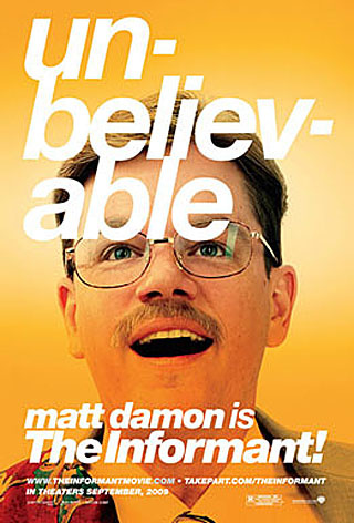 The Informant! movie poster - Matt Damon