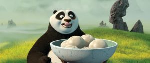Kung Fu Panda - Po (Jack Black) eating dumplings