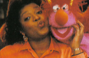 Alaina Hall and Muppet friend