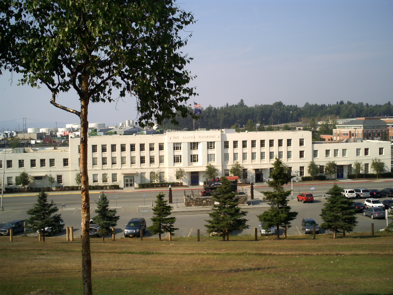 Alaska Railroad terminal in Anchorage