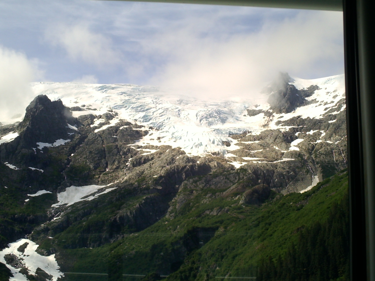 Unknown glacier coming off the Harding Ice Field