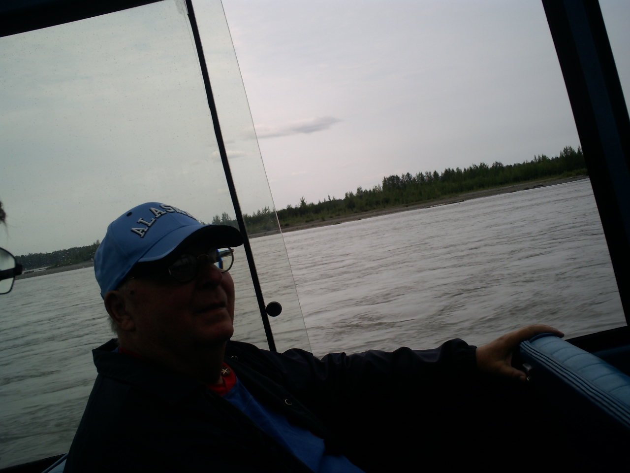 dad on the Jetboat safari