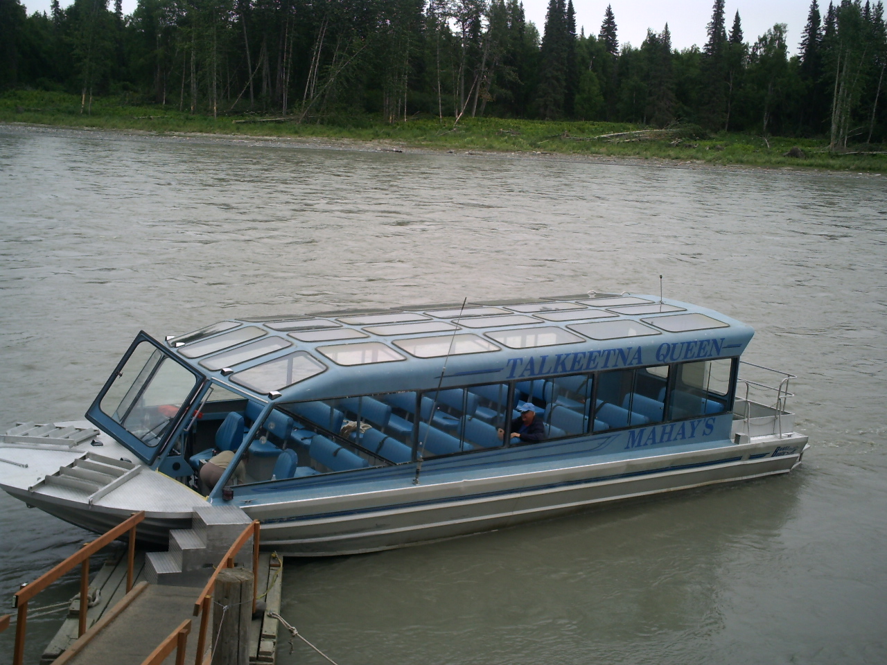 Talkeetna Queen jetboat - My dad remains behind