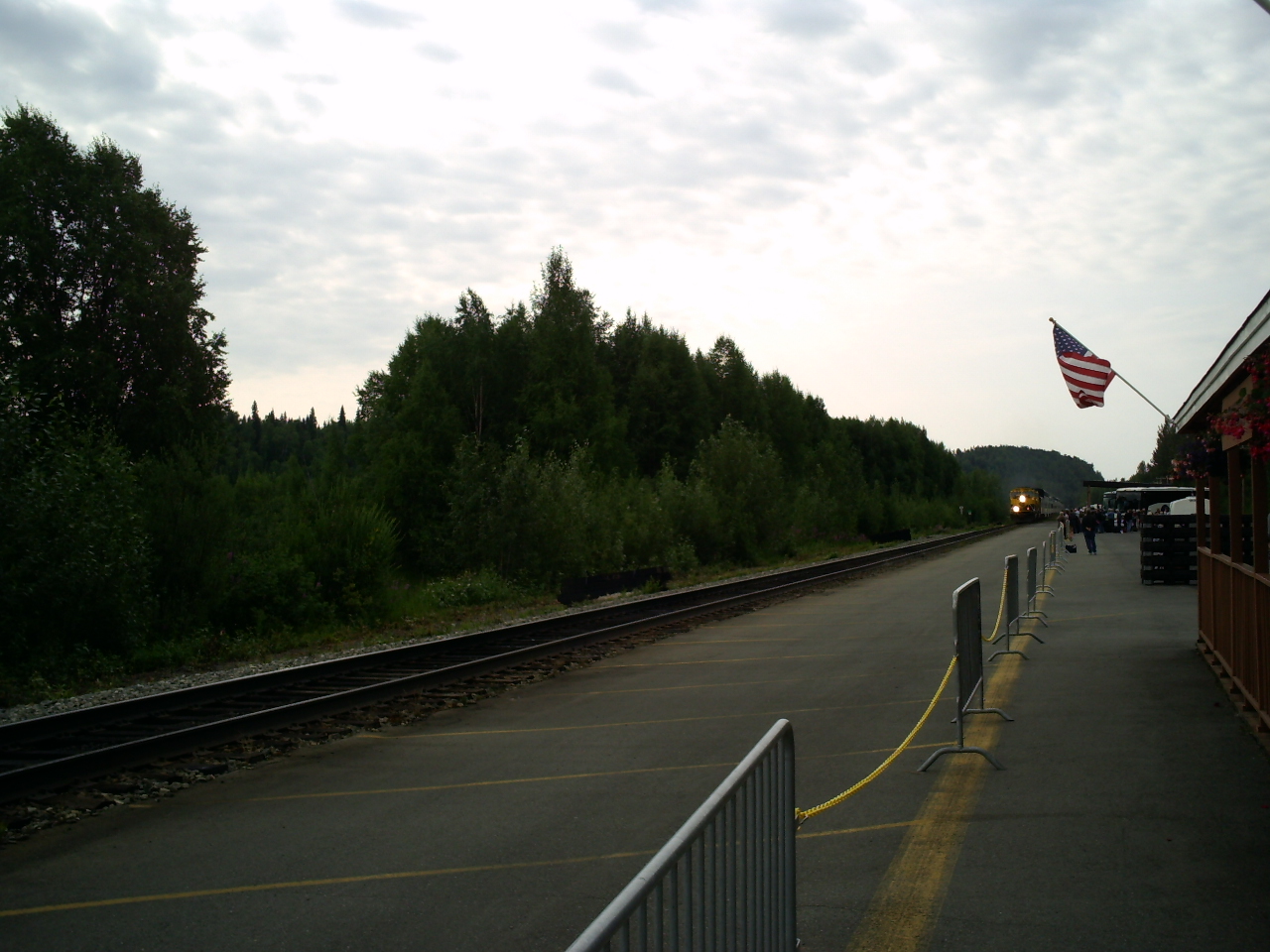Alaska Railroad - Approaching Talkeetna station