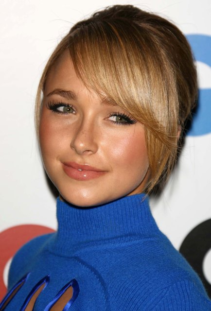 Hayden Panettiere - blue sweater